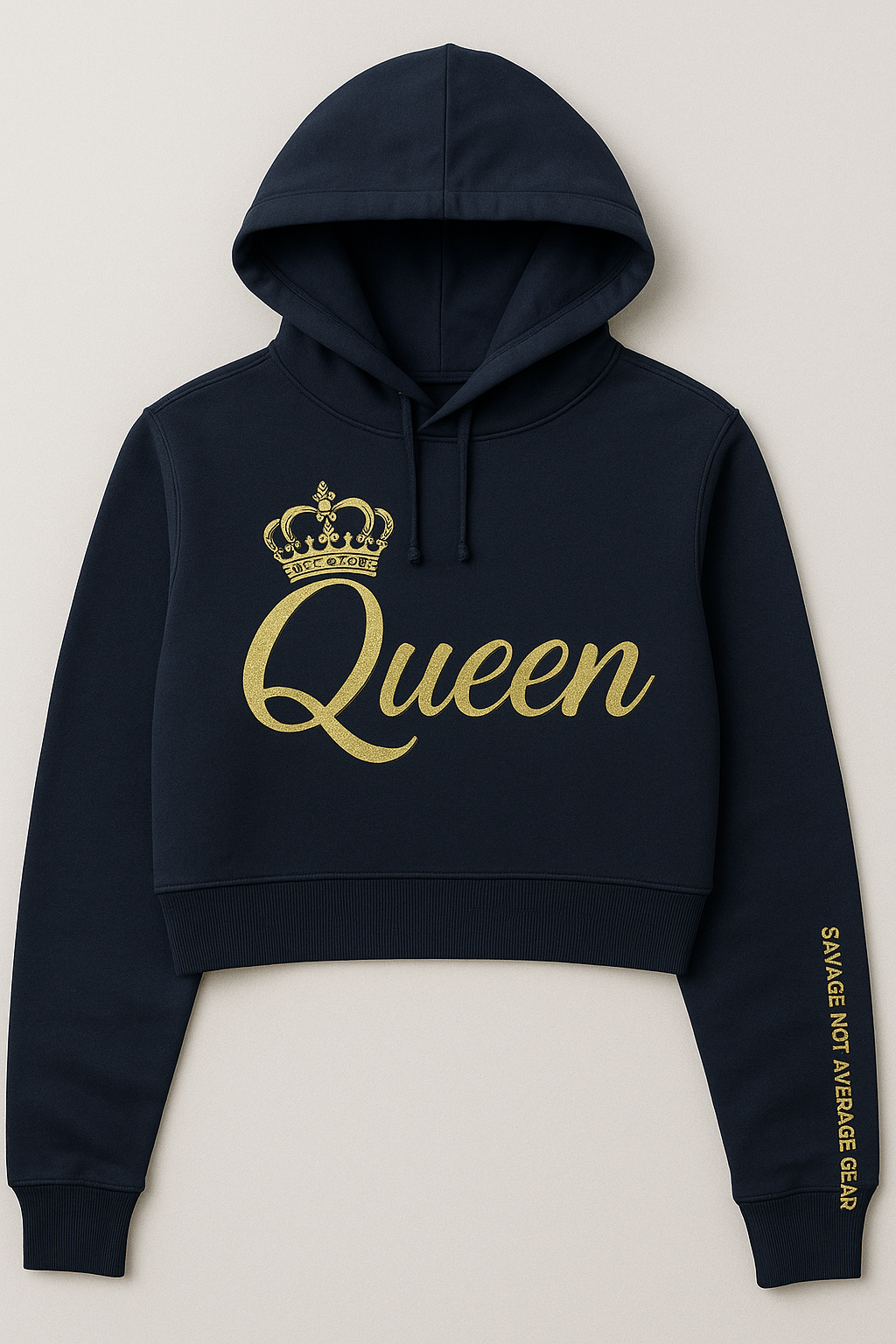 Queen Cropped Hoodie Fearless Femme Collection