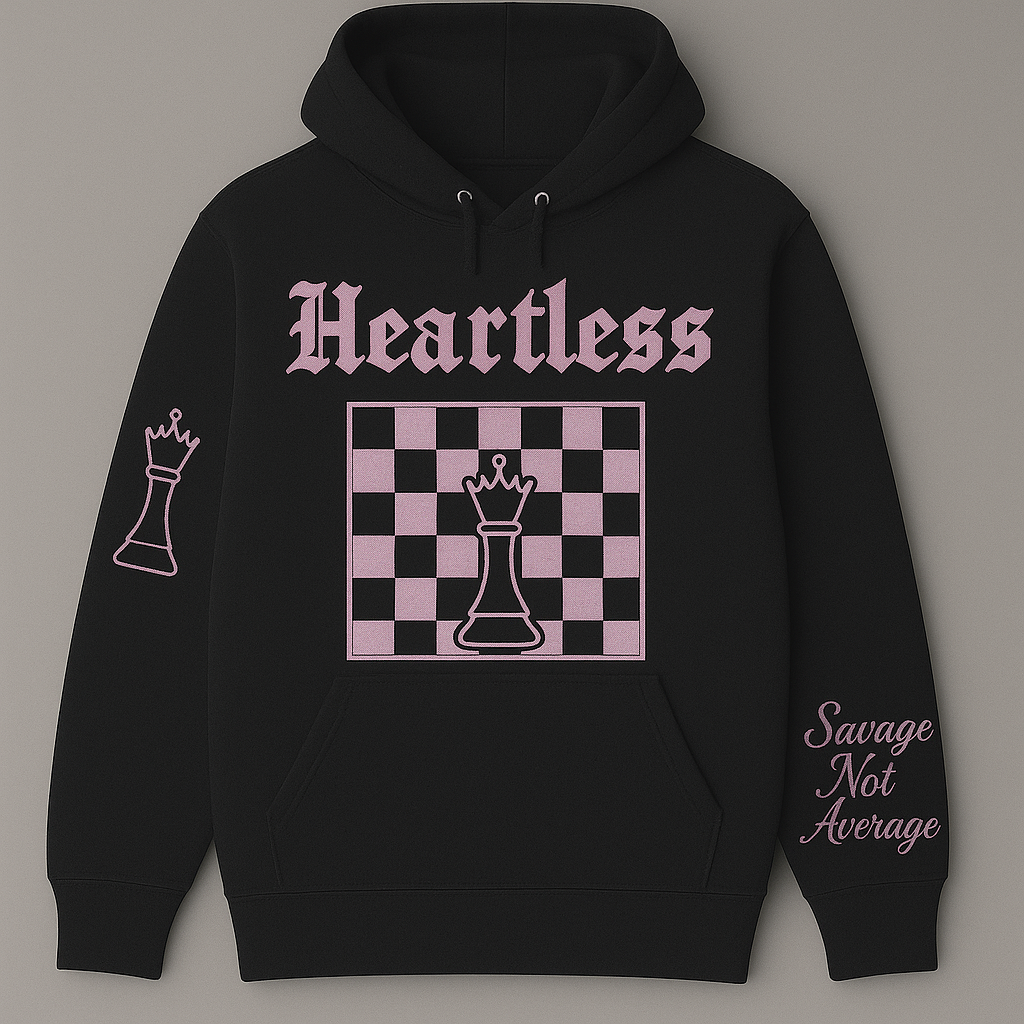 Queen Heartless Hoodie Women’s Savage Not Average Gear