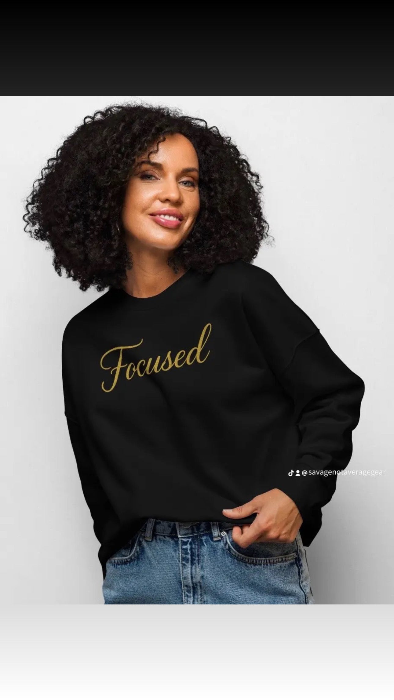 Focused Sweatshirt Fearless Femme Collection